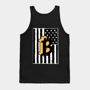 Bitcoin American Flag Tank Top